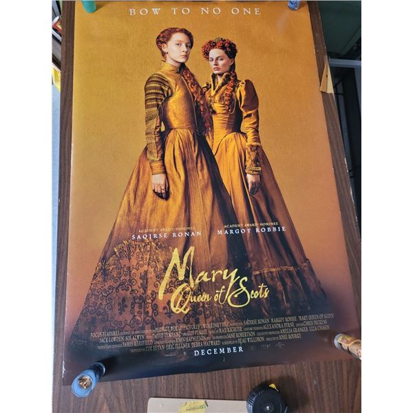 Mary Queen of Scots Movie Poster - Double Sided - One Sheet