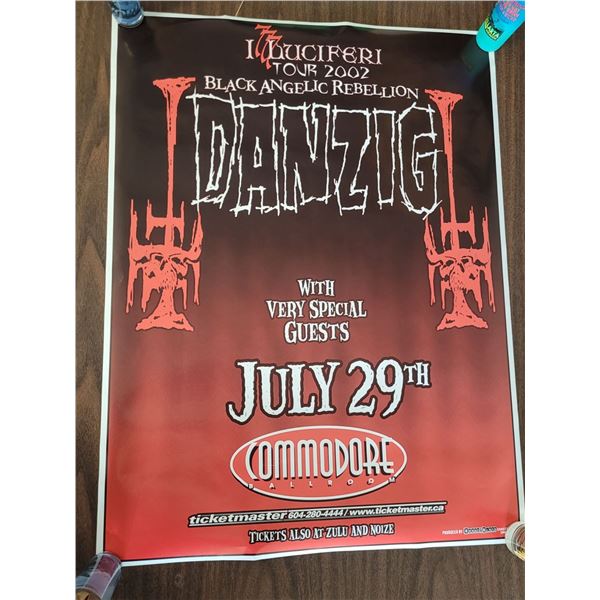 Danzig Concert Advertisement Poster