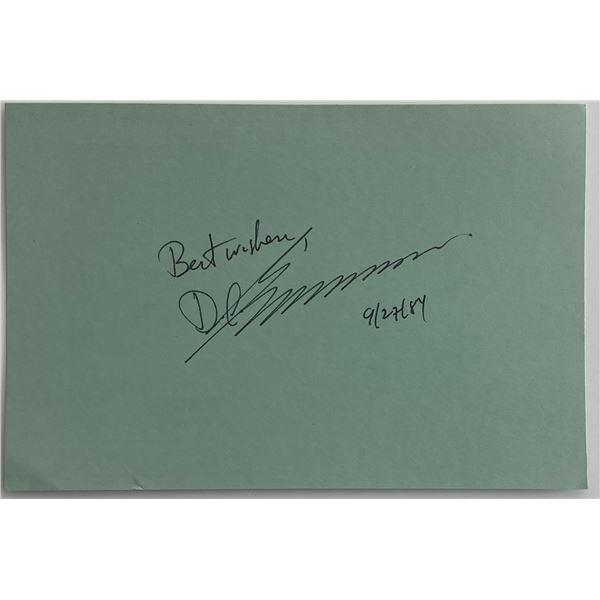 Paleoanthropologist Donald C. Johansen original signature