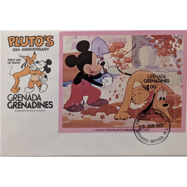 1981 Grenada  Pluto's 50th Anniversary First Day Cover