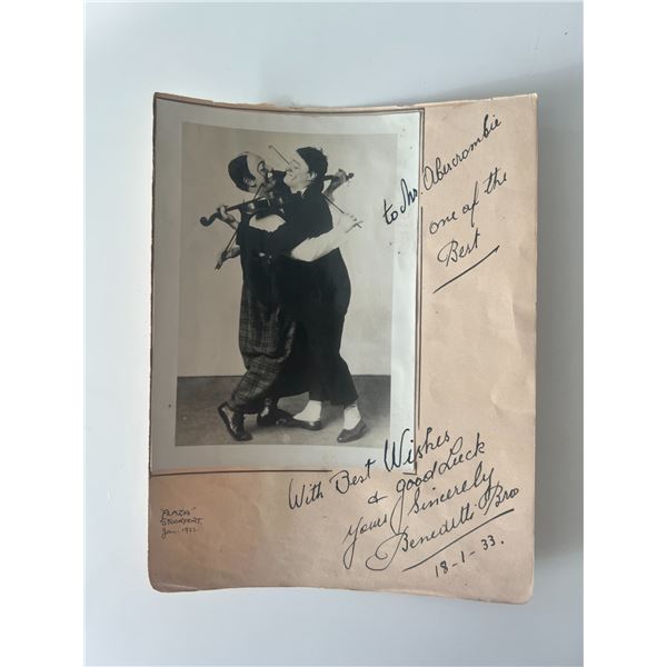 1933 Benedetti Bros. signed vintage photo