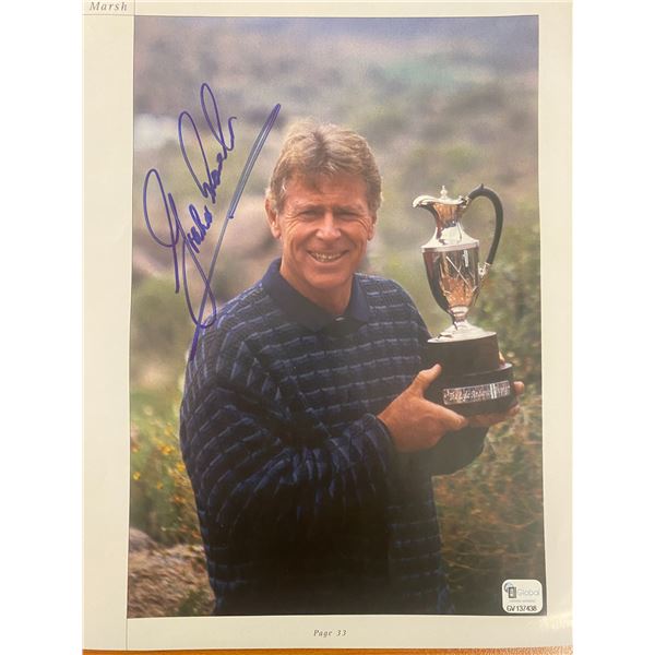 Golf Tour Champion Graham Marsh signed magazine page