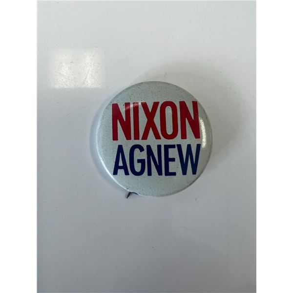 Nixon- Agnew presidential campaign pin