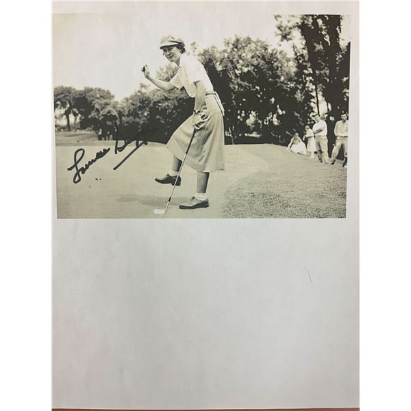 LPGA Tour founder Louise Suggs signed photo