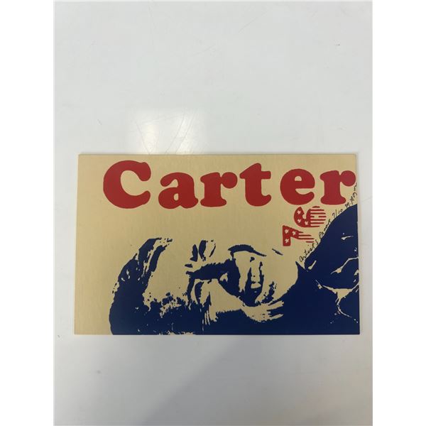 76 Jimmy Carter presidential campaign postcard