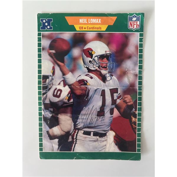 NFL player Neil Lomax signed photo
