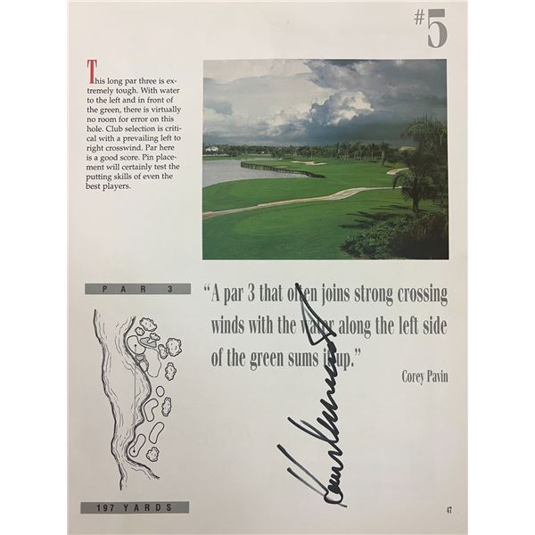 PGA Tour Champion Keith Clearwater signed magazine page