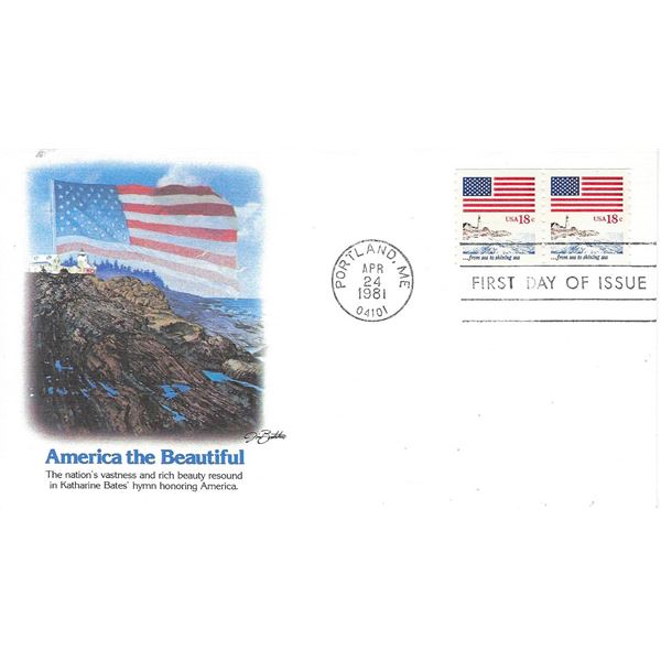 America the Beautiful Cliffside FDC