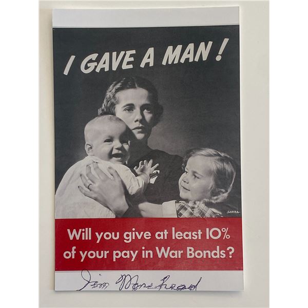 Colonel Jim Morehead signed photo