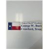 Image 1 : George W. Bush home state Texas bumper sticker