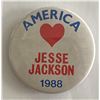 Image 1 : 1988 America Loves Jesse Jackson campaign pin