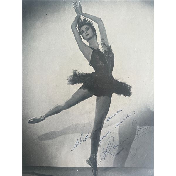 Ballerina Rowena Janson signed photo