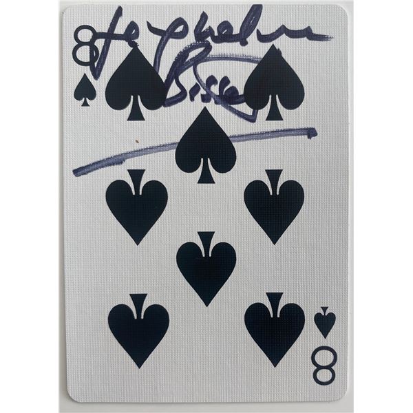 Jacqueline Bisset signed playing card