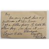 Image 1 : Baseball player Jess Doyle writen note