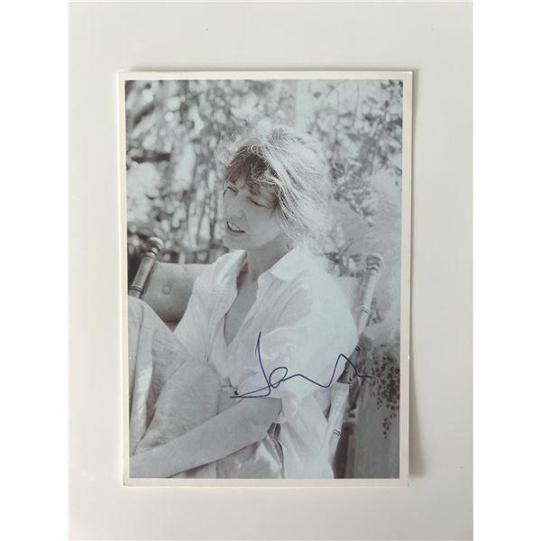 Jane Birkin signed photo