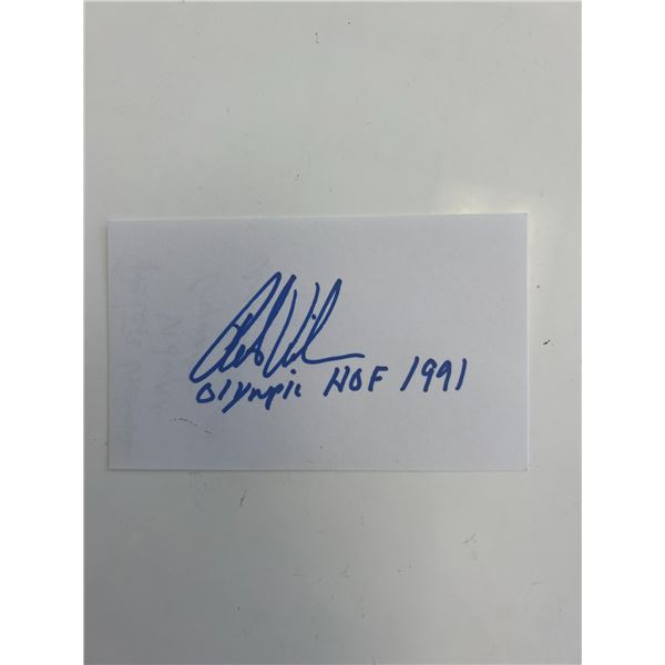 Olympic gymnast Peter Vidmar original signature