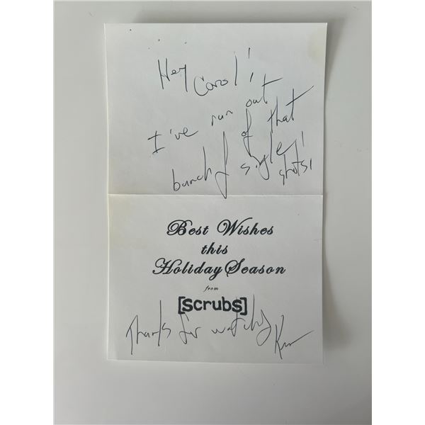 Scrubs Ken Whittingham signed card