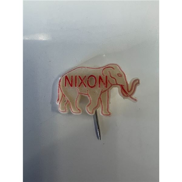 Nixon republican elephant pin