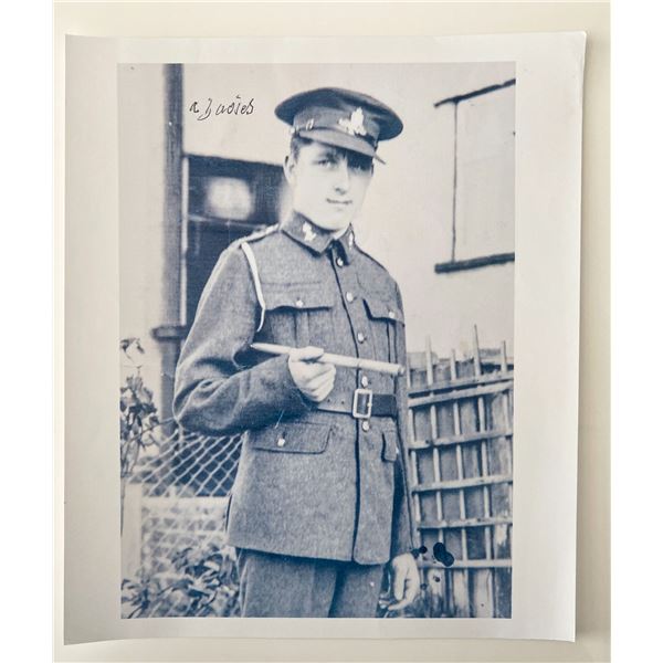 WWII Alf Davies signed photo