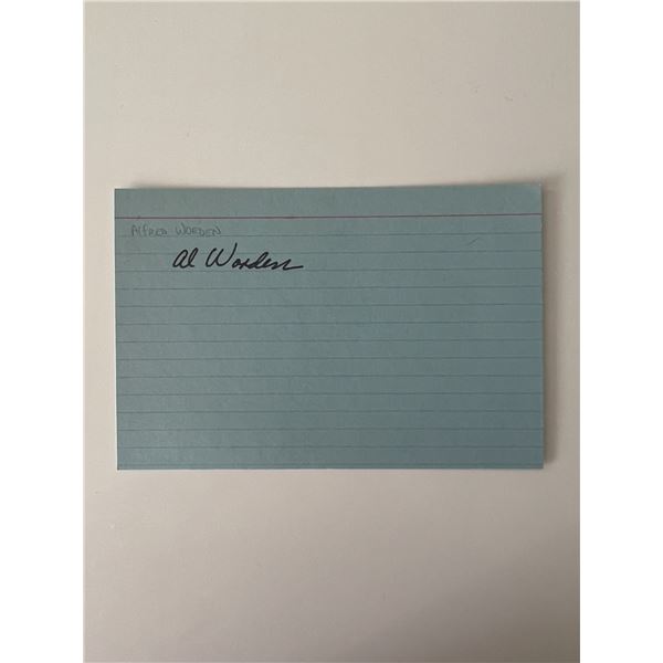 NASA astronaut Alfred Worden original signature