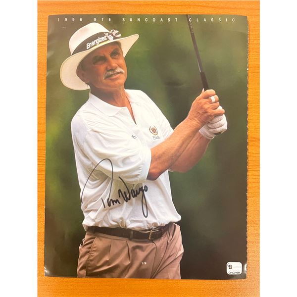 PGA Seniors' Championship winner Tom Wargo signed photo