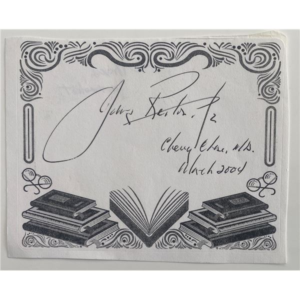 John Reiton Jr. original signature