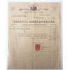 Image 1 : Jeweler James Aitchison signed invoice