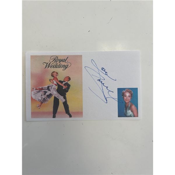 Actress Jane Powell original signature