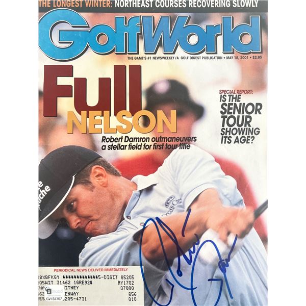 Robert Damron signed 2001 Golf World magazine