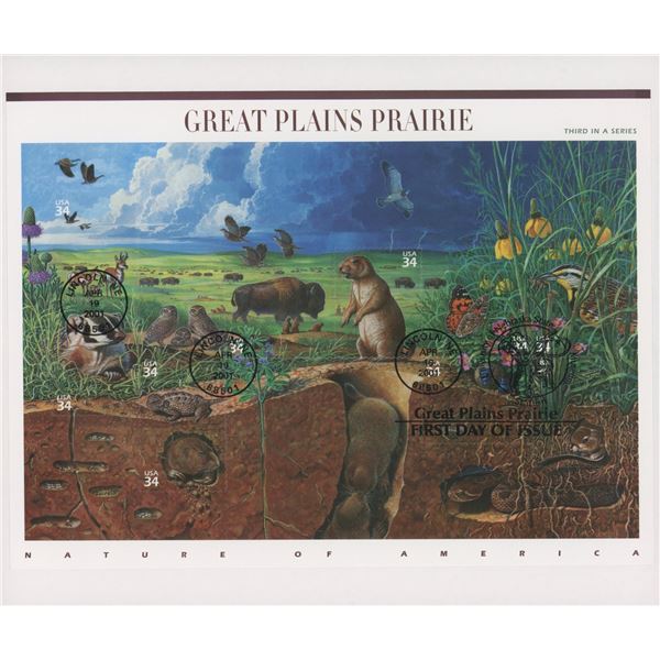 Great Plains Prairie First Day Cover