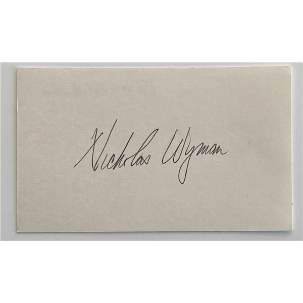 Nick Wyman original signature