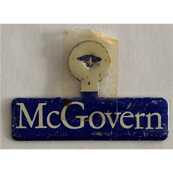 George McGovern lapel tab