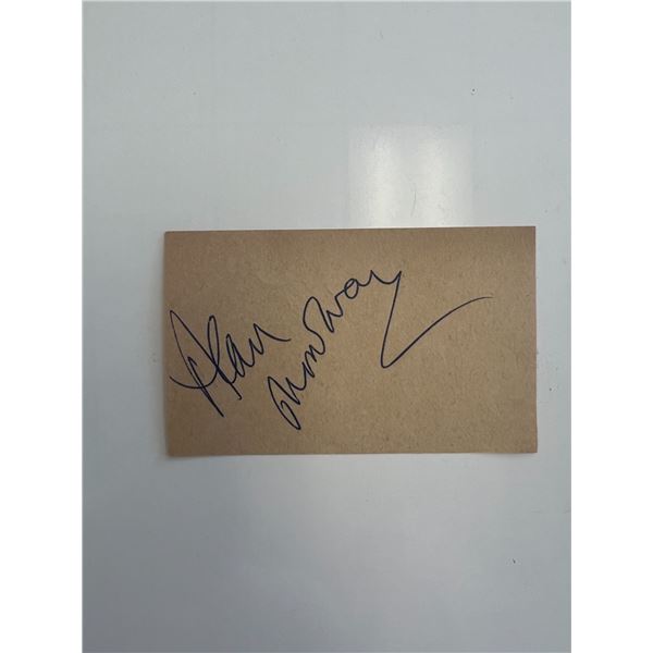 Actor Alan Mowbray original signature