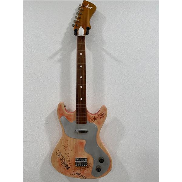 Rare Sex Pistols band signed guitar