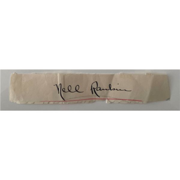 Operatic soprano Nell Rankin original signature