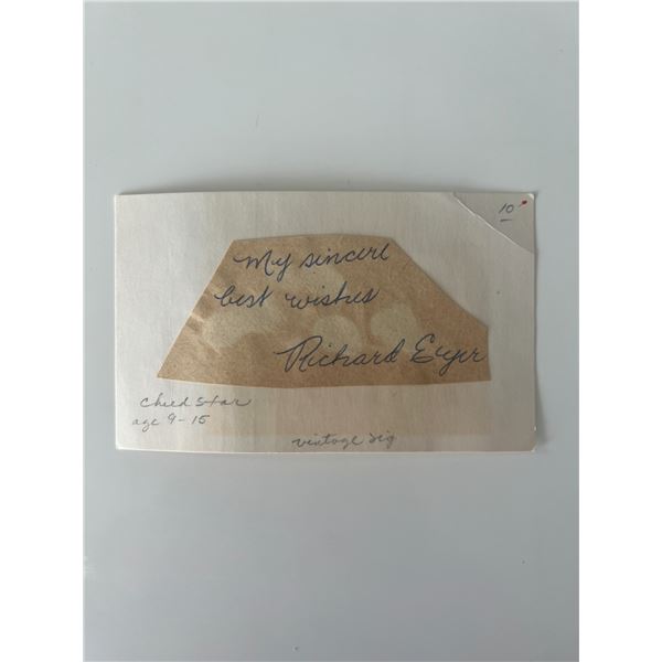 Child Actor Richard Eyer original signature