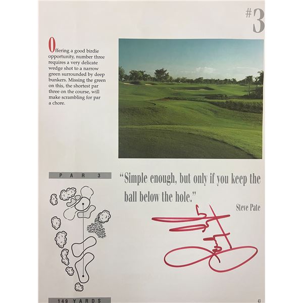 World Golf HOF Sandy Lyle signed magazine page