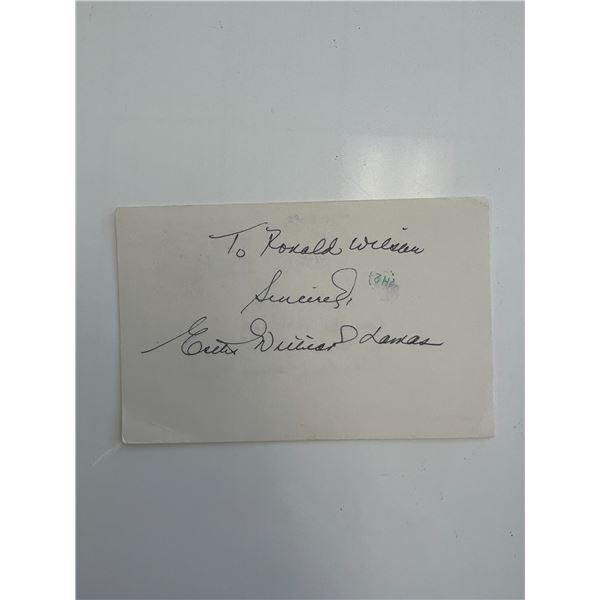 Competitive swimmer and actress Esther Williams original signature