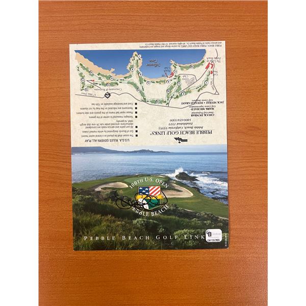 2000 Pebble Beach 100th U.S. Open Championship Dennis Paulson signed card- Global Authenticated