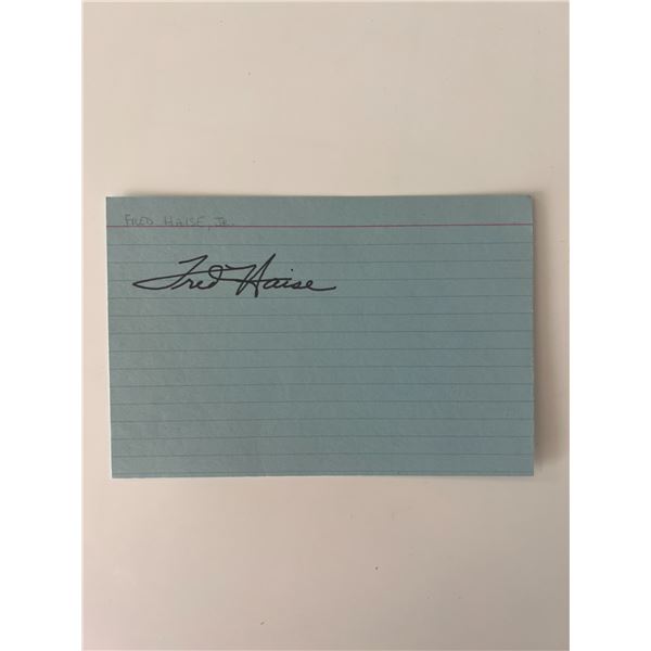NASA astronaut Fred Haise original signature