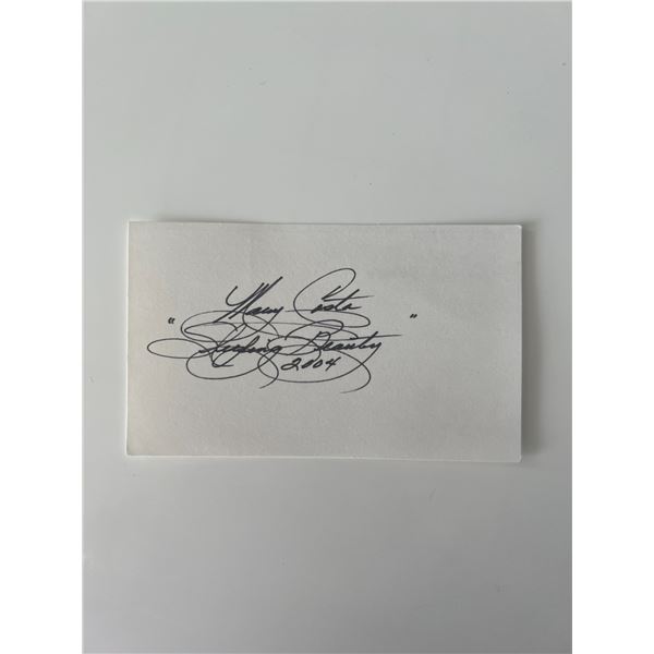 Disney Legend Mary Costa original signature