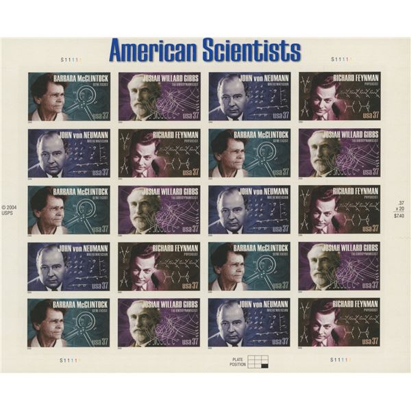 American Scientists Stamps