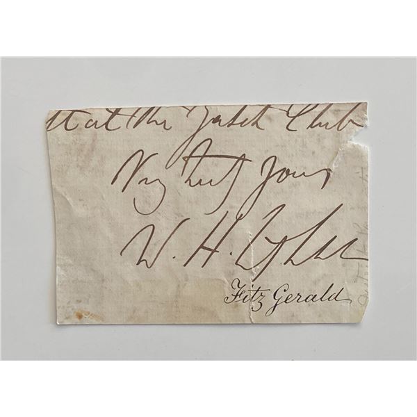 Vintage original signature