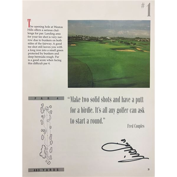 World Golf HOF Nick Price signed magazine page