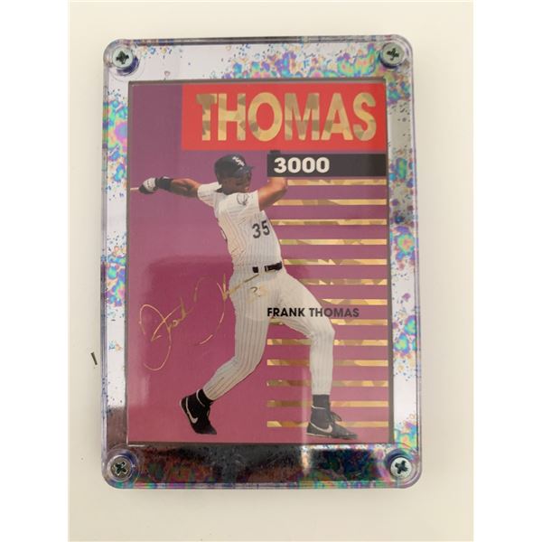 Frank Thomas 3000 Facsimile Signed Framed Baseball Card