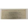 Image 1 : Former Governor of New York David B. Hill 1908 signed check
