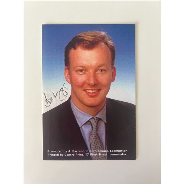 Bill Wiggin signed photo