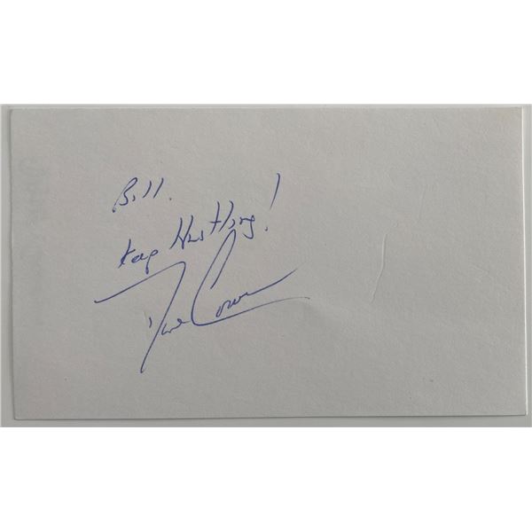 Basketball player Dave Cowens original signature