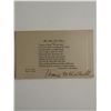 Image 1 : American Historian Thomas W. Bicknell signed poem