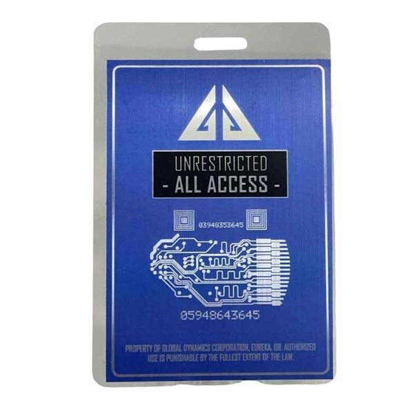 Eureka (2006-2012) - Global Dynamics Blue Unrestricted All Access Security Badge